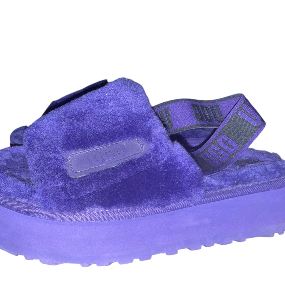 UGG Disco Slides Purple Platform Sandals – Women’s Size 10